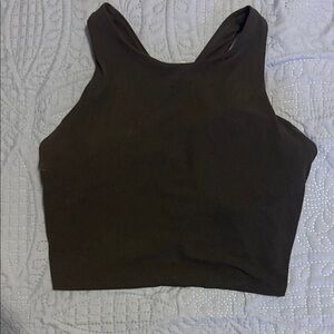 Athleta Dark Brown Crop Top